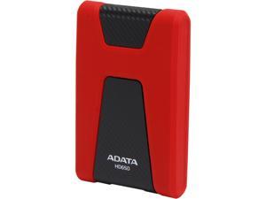 ADATA 1TB DashDrive Durable HD650 External Hard Drive USB 3.0 Model AHD650-1TU3-CRD Red