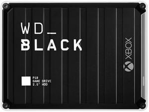 WD 4TB BLACK P10 Game Drive for Xbox USB 3.2 Gen 1, Micro-B Model WDBA5G0040BBK-WESN Black with White Trim