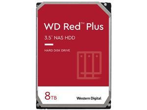 WD Red Plus 8TB NAS Hard Disk Drive - 5640 RPM Class SATA 6Gb/s, CMR, 128MB Cache, 3.5 Inch - WD80EFZX
