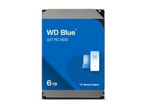 WD Blue 6TB Desktop Hard Disk Drive - 5400 RPM SATA 6Gb/s 256MB Cache 3.5 Inch - WD60EZAX