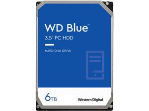 WD Blue 6TB Desktop Hard Disk Drive - 5400 RPM SATA 6Gb/s 64MB Cache 3.5 Inch - WD60EZRZ