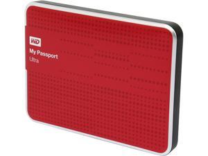 WD 500GB My Passport Ultra Portable Hard Drive USB 3.0 Model WDBPGC5000ARD-NESN Red