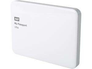 WD 1TB White My Passport Ultra Portable External Hard Drive - USB 3.0 - WDBGPU0010BWT-NESN