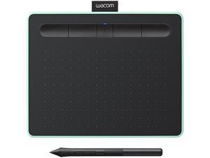 Wacom Intuos Wireless Graphics Drawing Tablet with 3 Bonus Software Included, 7.9" X 6.3", Black with Pistachio Accent (CTL4100WLE0)