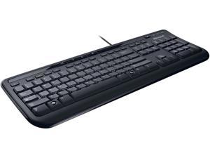 Microsoft Wired Keyboard 600 ANB-00003 Black USB Wired Slim Keyboard - French