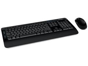 Microsoft Wireless Desktop 3050 with AES - Black. Wireless Keyboard and Mouse Combo, Built-in Palm Rest, Customizable Windows Shortcut Keys