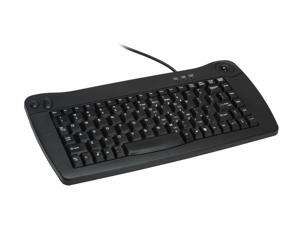 SolidTek KB-5010BU Black USB Wired Mini Keyboard Built-in Trackball SolidTek KB-5010BU Black USB Wired Mini Keyboard Built-in Trackball