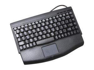 SolidTek KB-540BU Black USB Wired Mini Keyboard with TouchPad