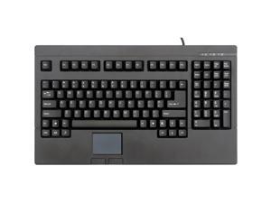 SolidTek KB-730BP Black PS/2 Wired Mini Keyboard with Built-in TouchPad SolidTek KB-730BP Black PS/2 Wired Mini Keyboard with Built-in TouchPad