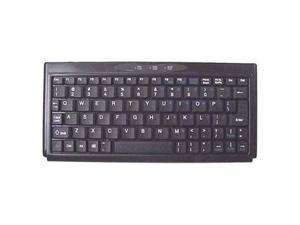 SolidTek KBP-3100BU Black USB Wired Super Mini 4" x 9" Keyboard