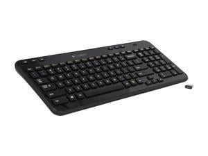 Logitech K360 Wireless USB Desktop Keyboard — Compact Full Keyboard, 3-Year Battery Life (Glossy Black)