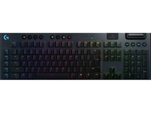 Logitech G915 LIGHTSPEED RGB Mechanical Gaming Keyboard, Low Profile Clicky Key Switch, LIGHTSYNC RGB, Advanced LIGHTSPEED Wireless and Bluetooth Support - Clicky