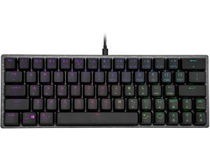 Cooler Master SK620 60% Mechanical Keyboard with Low Profile Blue Switches, New and Improved Keycaps, and Brushed Aluminum Design