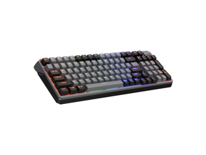 Cooler Master MK770 Wireless Mechanical RGB Gaming Keyboard, Kailh Box V2 Soft Click White Switches, Gasket Structure, Hot-Swappable, Bluetooth|2.4GHz, Tactile 3-Way Dial, QWERTY (MK-770-GKKW1-US)