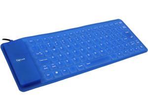 BYTECC KB-P100 Blue USB 2.0 Wired Foldable Keyboard - OEM
