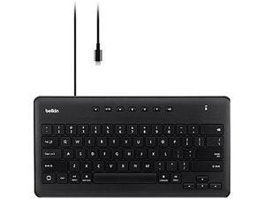 BELKIN B2B124 Black Wired Slim Secure Keyboard for iPad with Lightning Connector