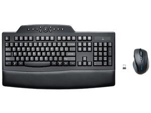 Kensington Pro Fit Wireless Comfort Desktop Set K72403US Black RF Wireless Ergonomic Keyboard and Mouse