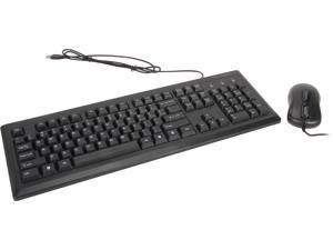 Kensington K72436AM Black USB Wired Standard Keyboard for Life Desktop Set