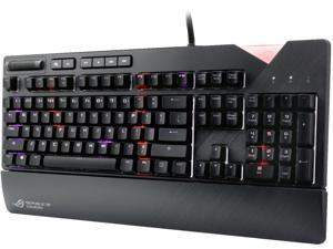 ASUS Mechanical Gaming Keyboard, Cherry MX RGB Switches ROG STRIX FLARE/BLU Steel Grey USB Standard Keyboard