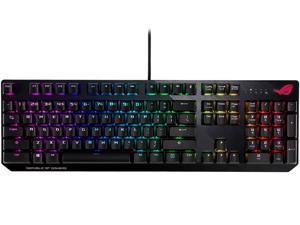 ASUS ROG Strix Scope RGB Mechanical Gaming Keyboard with Cherry MX Red Switches, Aura Sync RGB Lighting, Quick-toggle Shortcut, 2X Wider Ergonomic Ctrl Key for Greater FPS Precision