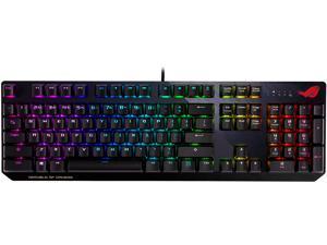 ASUS ROG Strix Scope RGB Mechanical Gaming Keyboard with Cherry MX Speed Silver Switches, 2x Wider CTRL Key, extra WASD key caps, Aura Sync RGB Lighting, Quick Toggle Stealth and Media Control Keys ASUS ROG Strix Scope RGB Mechanical Gaming Keyboard with Cherry MX Speed Silver Switches, 2x Wider CTRL Key, extra WASD key caps, Aura Sync RGB Lighting, Quick Toggle Stealth and Media Control Keys