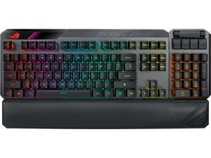 ASUS ROG Claymore II Wireless Modular Gaming Mechanical Keyboard (ROG RX Blue Switches, detachable numpad & wrist rest for TKL 80%/100%, Aura Sync, media controls, fast charge, USB 2.0 Passthrough)