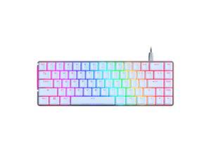 ASUS ROG Falchion Ace 65% RGB Compact Gaming Mechanical Keyboard, Lubed ROG NX Brown Switches & Switch Stabilizers, Sound-Dampening Foam, PBT Keycaps, Wired with KVM, Three Angles, Cover Case-White