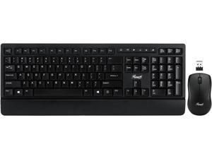 Rosewill Wireless Office Keyboard Mouse Combo, Long Battery Life, Slim Sleek Ergonomic and Comfortable - RKM-1000