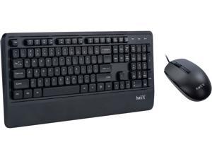 Helix HKM100 Wired Black Keyboard and Mouse