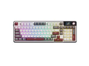 Rosewill NEON K96 Tri-Mode Wireless Gaming Keyboard - Smart Display & Knob, 96% Layout,  Hot-Swap, Software Support, 98 Keys, RGB, PBT Keycaps & Blue Switches