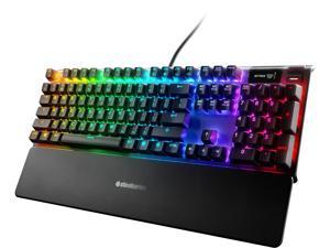 SteelSeries Apex Pro Mechanical Gaming Keyboard - Adjustable Actuation Switches - World's Fastest Mechanical Keyboard - OLED Smart Display - RGB Backlit
