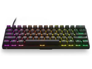 SteelSeries Apex Pro Mini Mechanical Gaming Keyboard - World's Fastest Keyboard - Adjustable Actuation - Compact 60% Form Factor - RGB - PBT Keycaps - USB-C