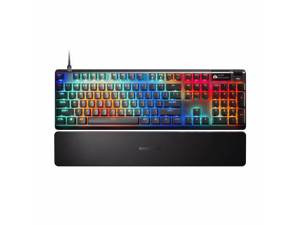 SteelSeries Apex Pro Gen 3 OmniPoint 3.0 HyperMagnetic Switches, Adjustable Actuation, Rapid Trigger, Game-Ready Presets, Protection Mode, Rapid Tap/SOCD, OLED, RGB, PBT Keycaps, USB-C