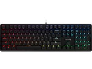 Cherry MX RGB Mechanical Keyboard with MX Red Silent Gold-Crosspoint Key Switches for Typists, Programmers, Creator, Coder, Work in The Office or at Home