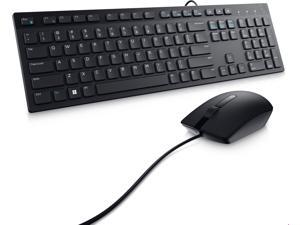 Dell Wired Keyboard and Mouse  KM300C  USB Keyboard  Black  USB Cable Mouse  Optical  1000 dpi  3 Button  Black  Mute Volume Down Volume Up Hot Keys  Compatible with Mac PC
