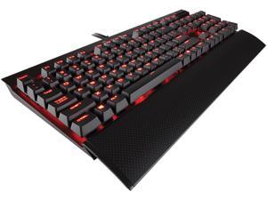 Corsair Gaming K70 RAPIDFIRE Mechanical Keyboard, Backlit Red LED, Cherry MX Speed