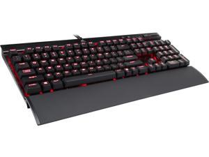 Corsair Certified CH-9101024-NA Gaming K70 RAPIDFIRE Mechanical Keyboard, Backlit Red LED, Cherry MX Speed, CN