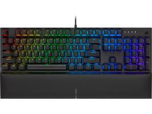 Corsair K60 RGB Pro SE Mechanical Gaming Keyboard - Cherry Mechanical Keyswitches - Durable AluminumFrame - Customizable Per-Key RGB Backlighting - PBT Double-Shot Keycaps - Detachable Palm Rest
