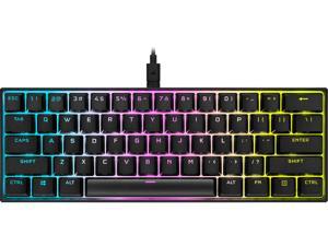 Corsair K65 RGB MINI 60% Mechanical Gaming Keyboard, Backlit RGB LED, CHERRY MX SPEED Keyswitches, Black (CH-9194014-NA/RF)