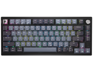 CORSAIR K65 PLUS WIRELESS 75% RGB Mechanical Gaming Keyboard - Pre-Lubricated CORSAIR MLX Red Linear Switches - 2.4GHz Wireless - Bluetooth®
