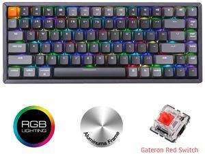 Keychron K2 Bluetooth/USB-C Keyboard - RGB Backlit - Gateron Red - Mac and Windows - Aluminum Frame