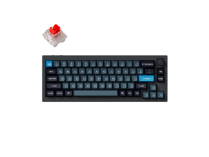 Keychron Q2 Pro Mechanical Keyboard SF Layout RGB  Wireless  Hotswap  with Knob  Carbon Black  Keychron K Pro Red