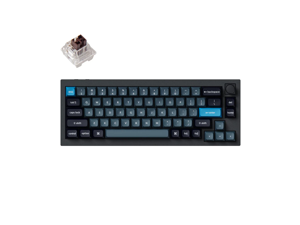 Keychron Q2 Pro Mechanical Keyboard SF Layout RGB  Wireless  Hotswap  with Knob  Carbon Black  Keychron K Pro Brown