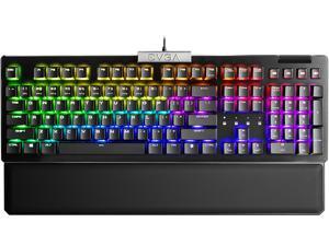EVGA Z15 RGB Mechanical Gaming Keyboard, Linear Switch, RGB Backlit LED, Hot Swappable Kailh Speed Silver Switches 821-W1-15US-KR