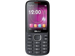 BLU T276T Jenny TV 2.8 Unlocked GSM Quad-Band Dual SIM Phone (Black/Red)