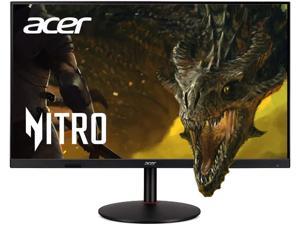 Acer Nitro XV322QK VBMIIPHZX 32” 3840x2160 4K 144Hz Refresh rate 1ms response time AMD FreeSync Premium DCI-P3 90% Delta E<1 VESA HDR400 HDMI 2.1 Gaming Monitor, HDMI 2.1x2, DisplayPort, USB, Speaker