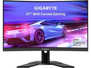GIGABYTE G27QC 27" 165Hz 1440P Curved Gaming Monitor, 2560 x 1440 VA 1500R Display, 1ms (MPRT) Response Time, 92% DCI-P3, HDR Ready, FreeSync Premium, 1x Display Port 1.4, 2x HDMI 2.0, 2x USB 3.0 GIGABYTE G27QC 27" 165Hz 1440P Curved Gaming Monitor, 2560 x 1440 VA 1500R Display, 1ms (MPRT) Response Time, 92% DCI-P3, HDR Ready, FreeSync Premium, 1x Display Port 1.4, 2x HDMI 2.0, 2x USB 3.0