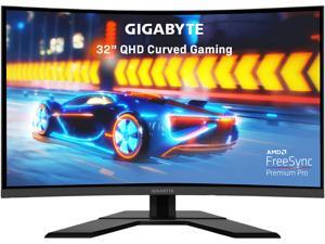 GIGABYTE G32QC 32" 165Hz 1440P Curved Gaming Monitor, 2560 x 1440 VA 1500R Display, 1ms(MPRT), 94% DCI-P3, VESA Display HDR400, FreeSync Premium Pro, 1x Display Port 1.2, 2x HDMI 2.0, 2x USB 3.0 GIGABYTE G32QC 32" 165Hz 1440P Curved Gaming Monitor, 2560 x 1440 VA 1500R Display, 1ms(MPRT), 94% DCI-P3, VESA Display HDR400, FreeSync Premium Pro, 1x Display Port 1.2, 2x HDMI 2.0, 2x USB 3.0