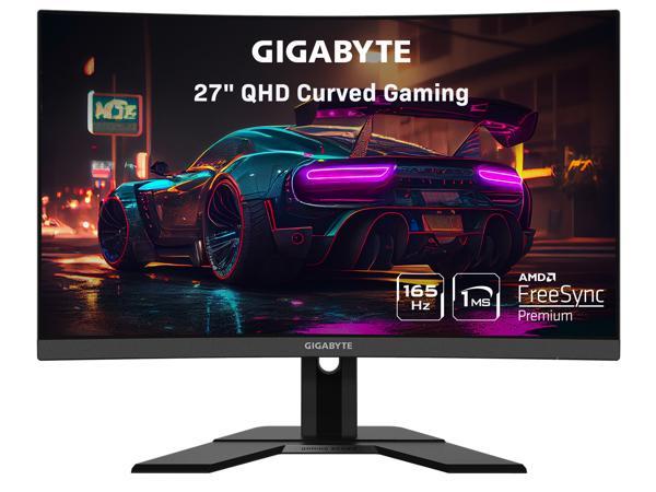 NeweggBusiness - GIGABYTE 27 170Hz IPS 1440P KVM Gaming Monitor 0.5ms  FreeSync Premium, 2560 x 1440 SS, 92% DCI P3, HDR Ready, 1x DisplayPort  1.2, 2x HDMI 2.0, 2x USB 3.0, 1x USB Type-C Height Adjustable M27Q