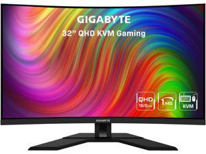 GIGABYTE 32" 165Hz 2K Curved Gaming Monitor 1ms FreeSync Premium (AMD Adaptive Sync) QHD 2560 x 1440, OC 170Hz, HDMI, DisplayPort, USB, Audio M32QC (31.5" Viewable)